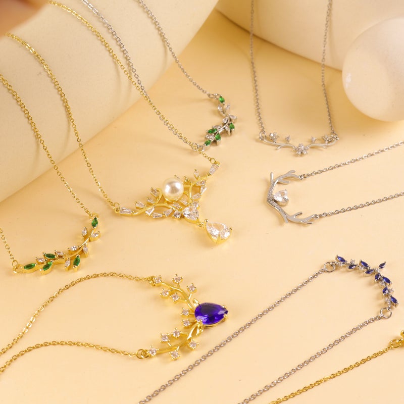 One Deer Necklace You New Deer Antler Titanium Steel Necklace Niche All-Match Fashion Accessories Simple Light Luxury Exquisite Necklace - Image 4